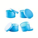 Custom Cardboard Tube Packaging Blue Color Matte Finish Round Cylinder Gift Pack