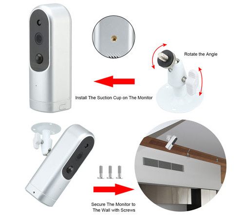 Mini 2 Megapixel Wireless Video Doorbell Camera / Home Security Doorbell Camera