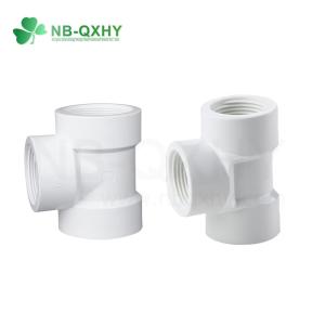 Wholesale 6000LBS Pressure Rating White UPVC PVC BSPT Female Reducer Threaded Tee for Water Supply from china suppliers