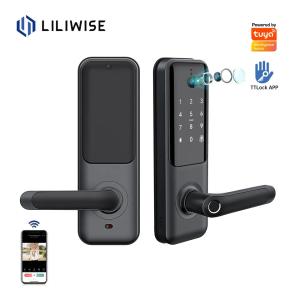 Wholesale Fingerprint Video Door Bell Lock Tuya Smart Door Lock With Camera from china suppliers