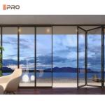 Aluminum Alloy Patio Folding Doors NFRC Certificate Bi - Fold Glass Accordion