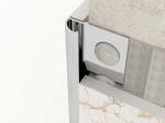 TUV Stainless Steel Tile Trim Brushed Round Closing Metal Strip