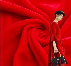 Wholesale Autumn Winter 200GSM Silk Viscose Velvet Fabric Medium Weight Fabric By The Yard from china suppliers