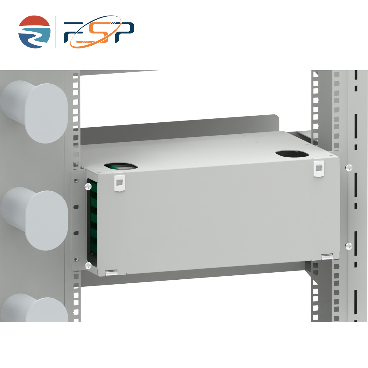 Durable Silver Finish 47U ODF Rack Cabinet for Indoor Network FTTH FTTX Tray Loaded
