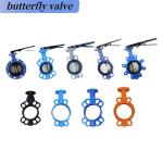 Wafer Ductile Cast Iron Series Pneumatic Centerline Butterfly Valve Normal