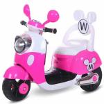 14kg Pink 6V4.5 Mini Three-Wheeled Electric Ride On Tricycle Motorcycle Car for