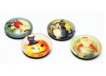 Halloween Decoration 4 Colors Offset Printing Glass Fridge Magnets Magnets For