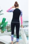 2019 UV Protection Swimming suit for women long sleeve and legs swimwear shorts