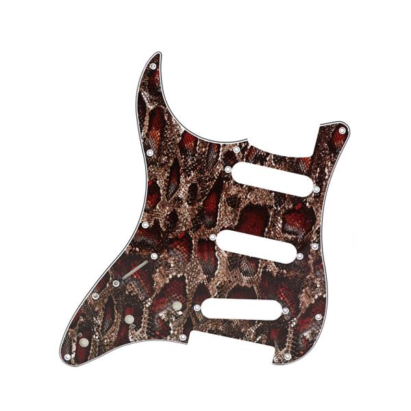 Snake Leopard Printed Acoustic Guitar Pickguard SSS Scratch Plate For Stratocast