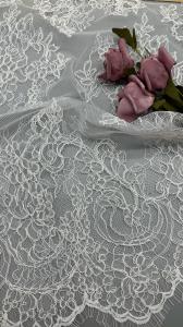 Wholesale Luxury French Chantilly Lace Fabric Durable and Elegant Fabric Wedding Party Occasions White Fabric from china suppliers