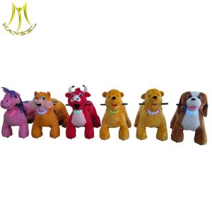 Wholesale Hansel children play machine rides kids stuffed 4 wheels electric animal bikes from china suppliers