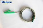 Non-Sterile Alligator Clip Leads Wire With Touchproof Connector 150m Length