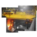 40 Ton Double Girder Electric Overhead Traveling Ladle Handling Crane Cabin