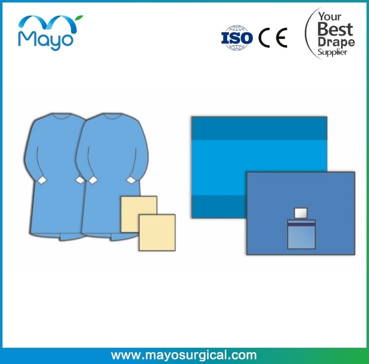 Customized Surgical Ophtalmic Drape Pack With Gown