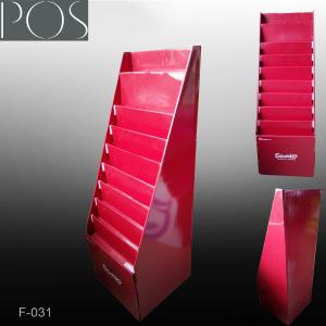 Wholesale POS Brochure Advertising cardboard floor display stand from china suppliers