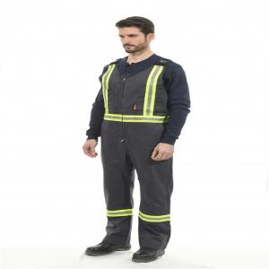 Wholesale HRC2 Anti Static Fire Retardant Overalls EN1149-3 100% Cotton from china suppliers