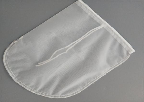 Double Stitching Nylon Filter Bag 12x12 Inch Drawstring Nutmilk Nylon Food