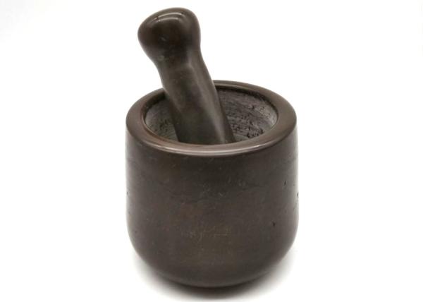 Natural Marble Stone Mortar Pestle Set Pepper Garlic Herb Spice Grinder Press