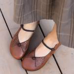 S395 Leather Shoes Handmade Toe Layer Cowhide High Quality Women'S Shoes Custom