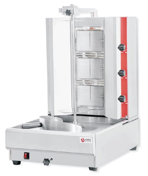 Food Shop Kitchen Equipment Commercial Baking Kebab Shawarma Machine Doner Chicken Shawarma Grill