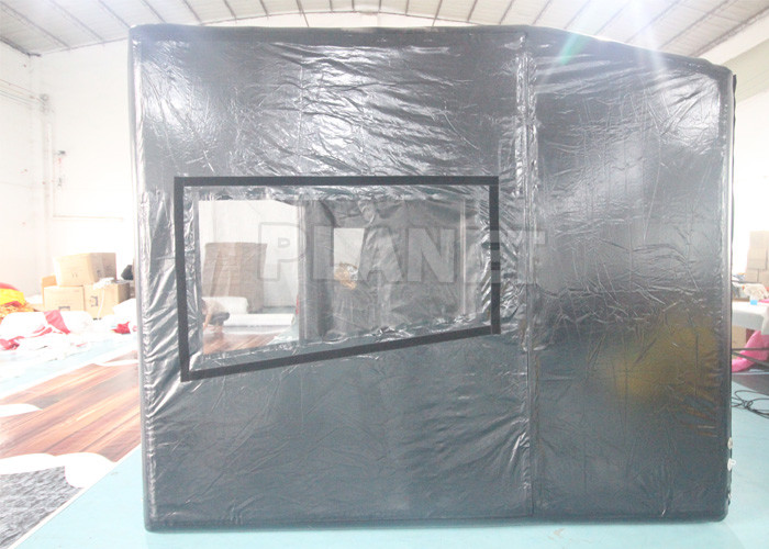 Air Sealed Inflatable Golf Training Simulator Cage Tent With Movie Screen