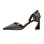 3668-2 Korean Fashion Pointed Shallow Mouth High Heels Thick Heel Sexy
