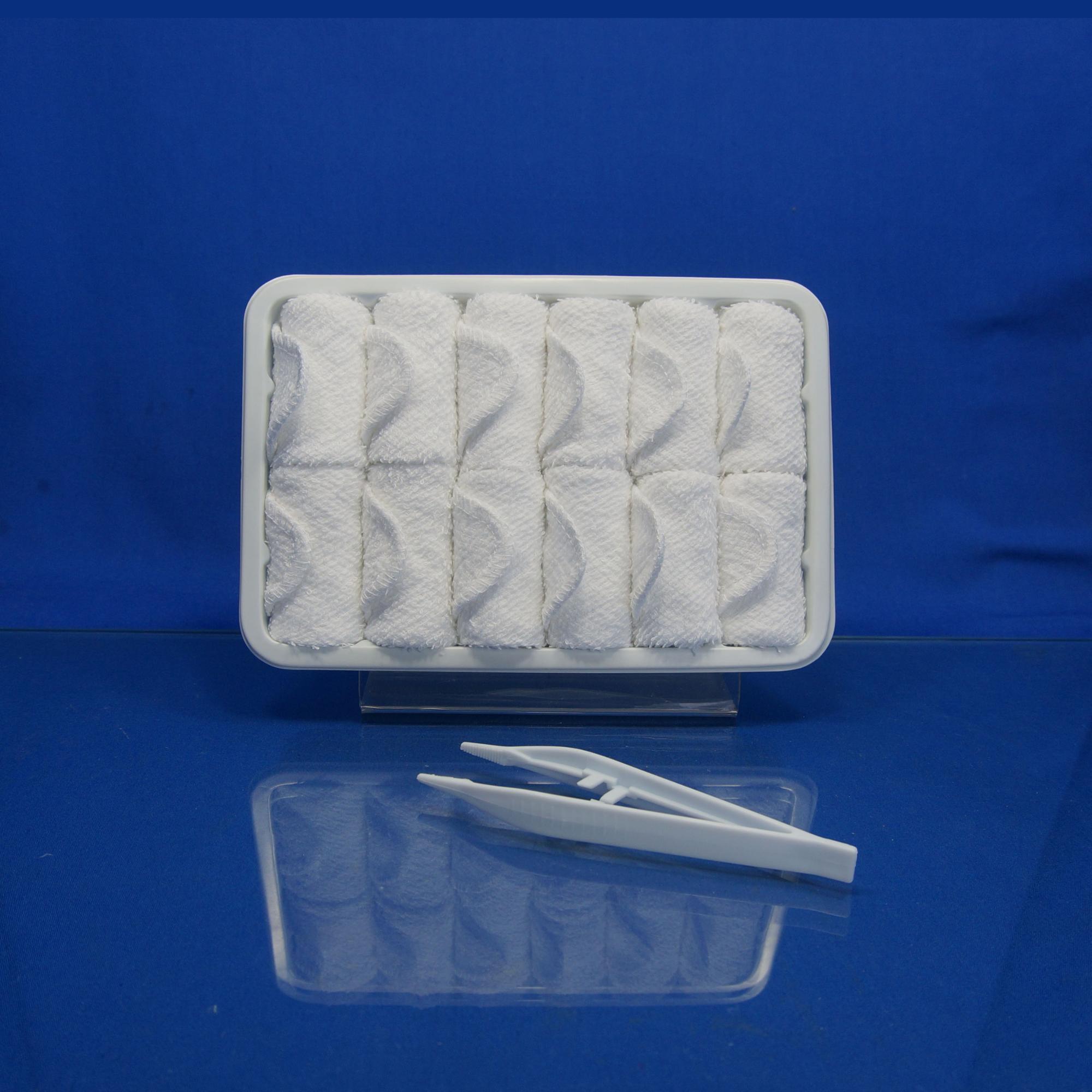 Rolled Cotton Disposable Hot towel for Airline