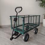 Heavy Duty Steel Mesh Utility Cart Wagon Wheelbarrow Steel Mesh 4.10/3.50-4