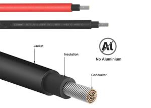 Wholesale Customized XLPO Insulated TUV Single Core PV Cable Wire Solar Cable 6mm from china suppliers