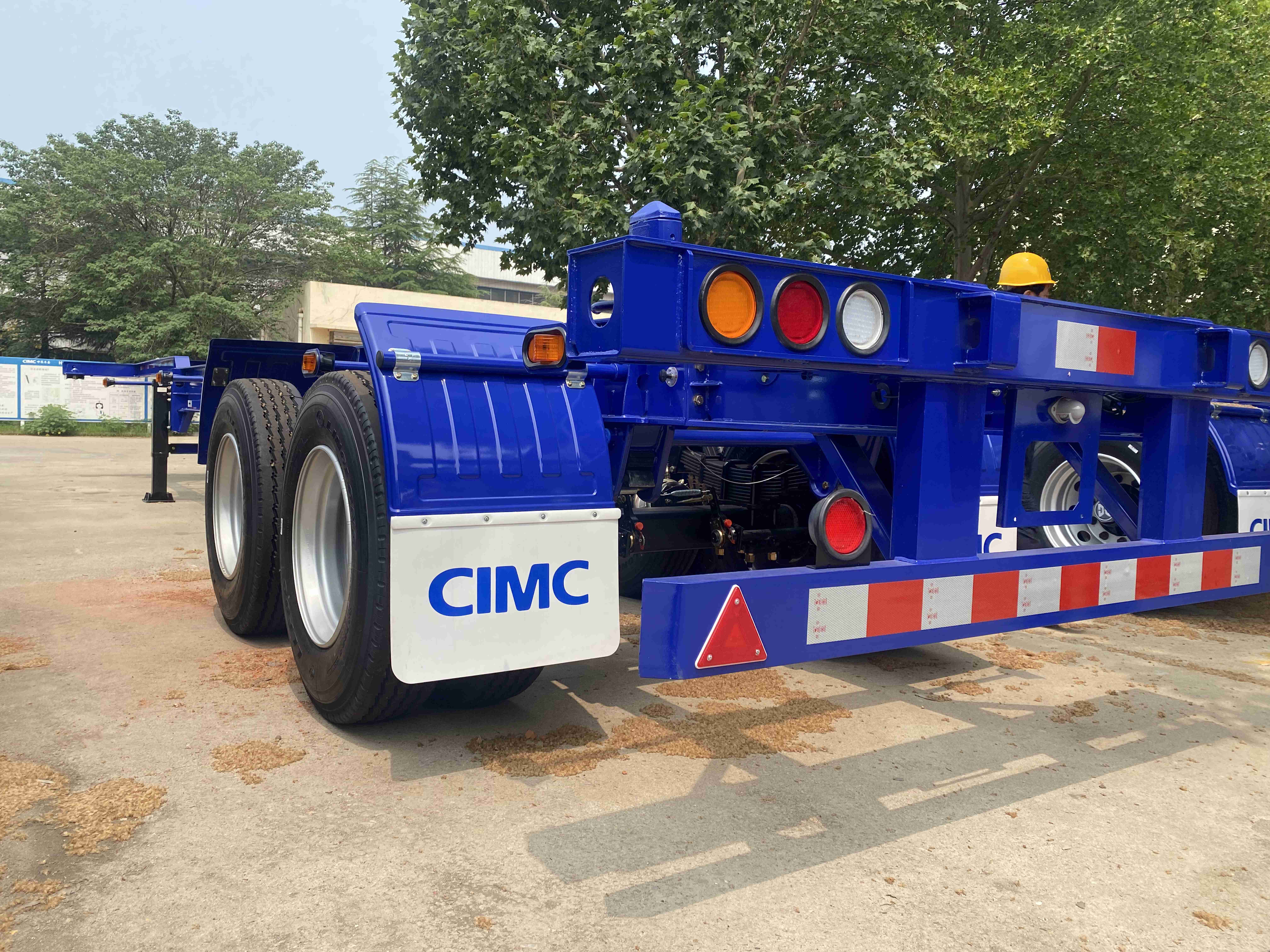 CIMC Steel 3-Axle Container Transport Semi-Trailer with Mechanical or Air Suspension