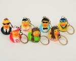 OEM Singer / Swan Character Mini Duck Keychains Toy BPA Free Vinyl Material