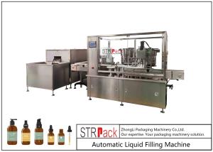 Wholesale 50ml 100ml Cosmetic Lotion Essential Oil Liquid Bottle Filling Capping Machine Multi Nozzle from china suppliers