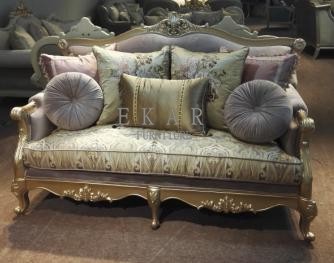 Wooden Model Luxury Royal Set Living Room Furniture Sofa