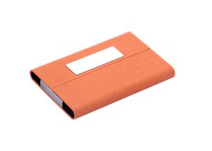 Wholesale Debossing Name Card Holder Magnetic Closure Zinc Alloy Pu Leather Card Holder from china suppliers