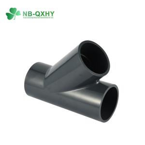Wholesale Round Head Code 1.6MPa UPVC PVC DIN GB Y Type Equal Pipe Fittings Tee for Water Supply from china suppliers