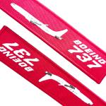 Custom Promotional Logo Blank Cute Anime 3D 2 Sided Woven Fabric Embroidery Key