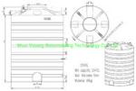2000L Polyethylene Sheet Metal Mold Water Tank Vertical Polishing