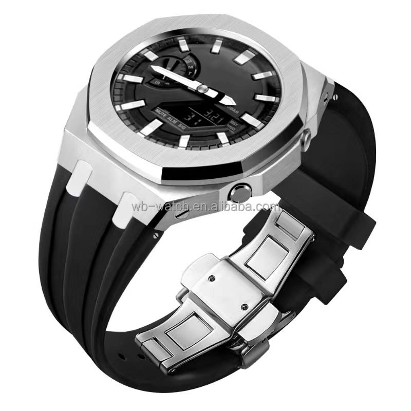 Casio Watch Modified Case Luxury Stainless Steel Watch Case And Band For Casio Ga2100