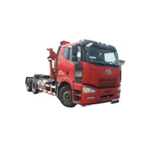 Wholesale FAW Truck Mounted Crane Left Hand 6X6 6.3T Max lifting Capacity Knuckle Boom Crane from china suppliers