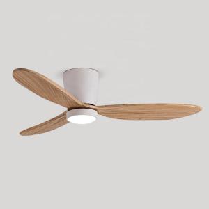 Wholesale Nordic Wooden Blade Ceiling Fan 52 Inch DC Motor Ceiling Fan With Light And Remote from china suppliers