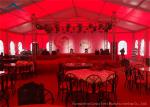Aluminium Frame Large Wedding Tents Red Roof Beautiful Lining