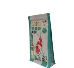 Custom printed k box pouch for dog food packaging, flat bottom bag of dog food