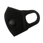 Fashion Black Valved Dust Mask Anti Fog Medical Respirator Mask 170*140mm