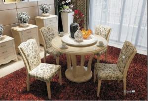 Wholesale High Gloss Contemporary Dining Room Furniture Particle Board With Painting Marble Top from china suppliers