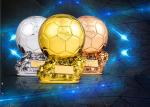 Football Custom Award Trophies Resin Material Soccer Sporsts Competition