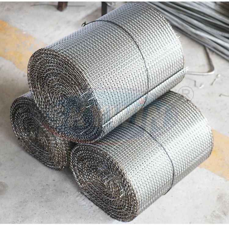 304/316 Stainless Steel Furnace Belt Food Machinery Wire Mesh Belt
