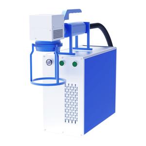 Wholesale Mini Fiber Laser Marking Machine Steel Black Anodized Aluminium Fiber Laser Engraver from china suppliers