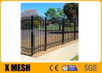 6 Point Welds Security Metal Fencing Black Aluminium Palisade Fence