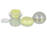Round Ball 15g Acrylic Face Cream Jars with Screw cap