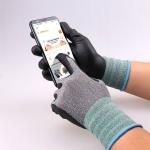 Wholesale cheap safe industrial nitrile rubber gloves of palm black waterproof